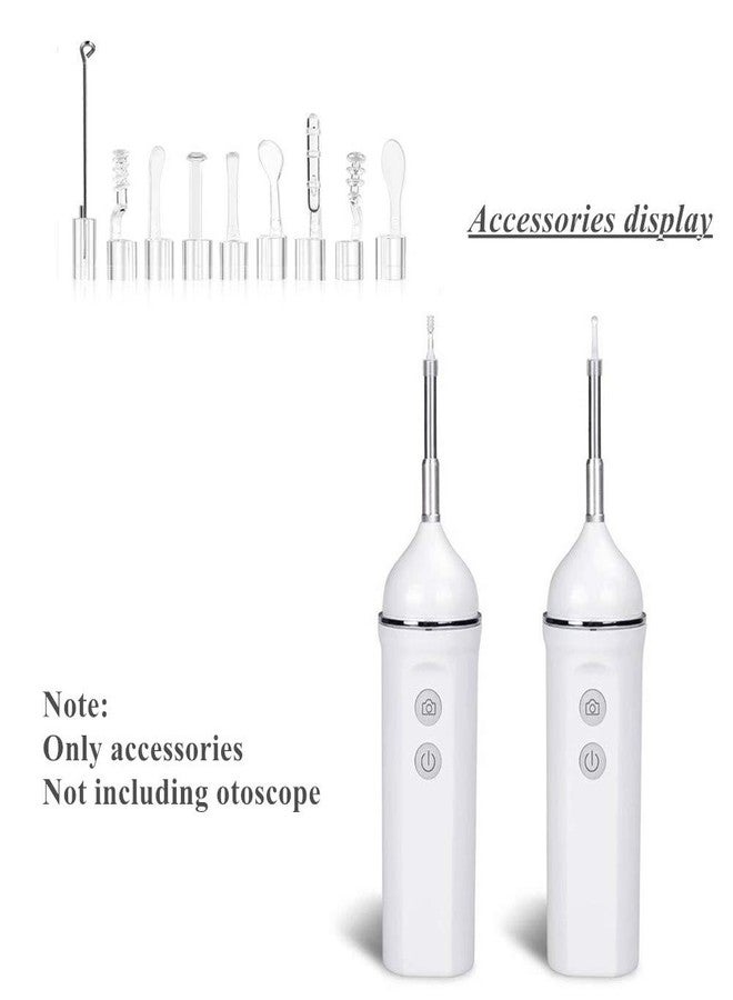 Jiusion 9PCS Earpick Spoon, Accessories for 3.5mm Diameter Otoscope - Metal Ear Spoon, Spiral Ear Pick for Adults Children - Image 5